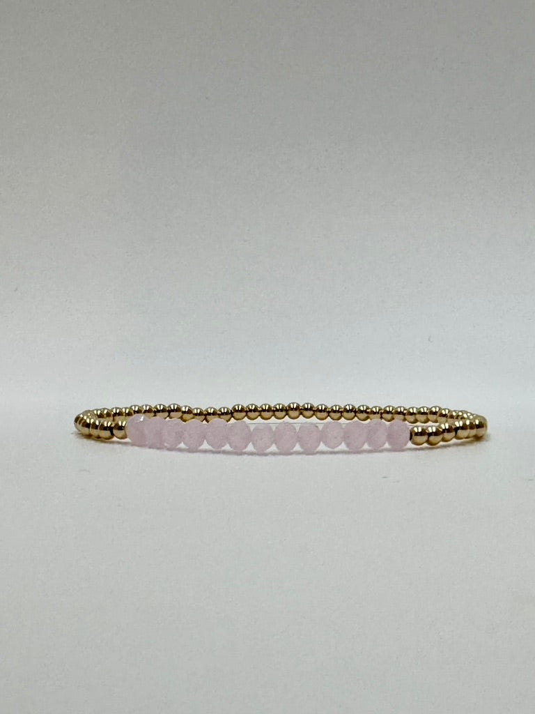 Pink Crystal Bar Bracelet | DANE Jewellery