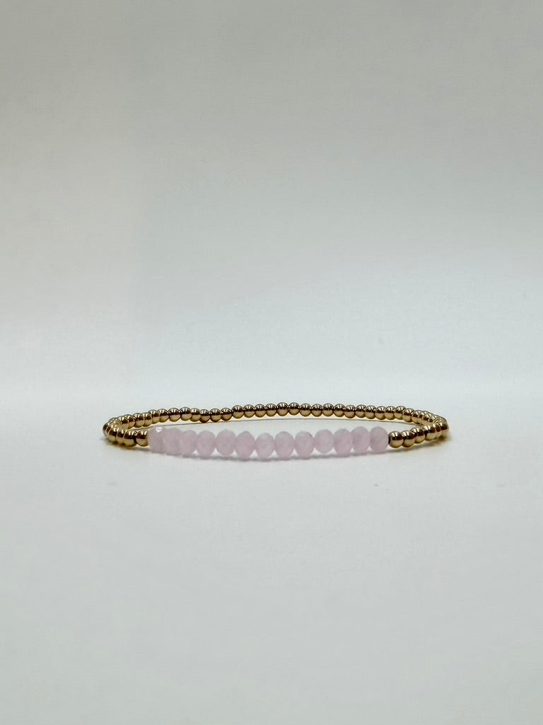 Pink Crystal Bar Bracelet | DANE Jewellery