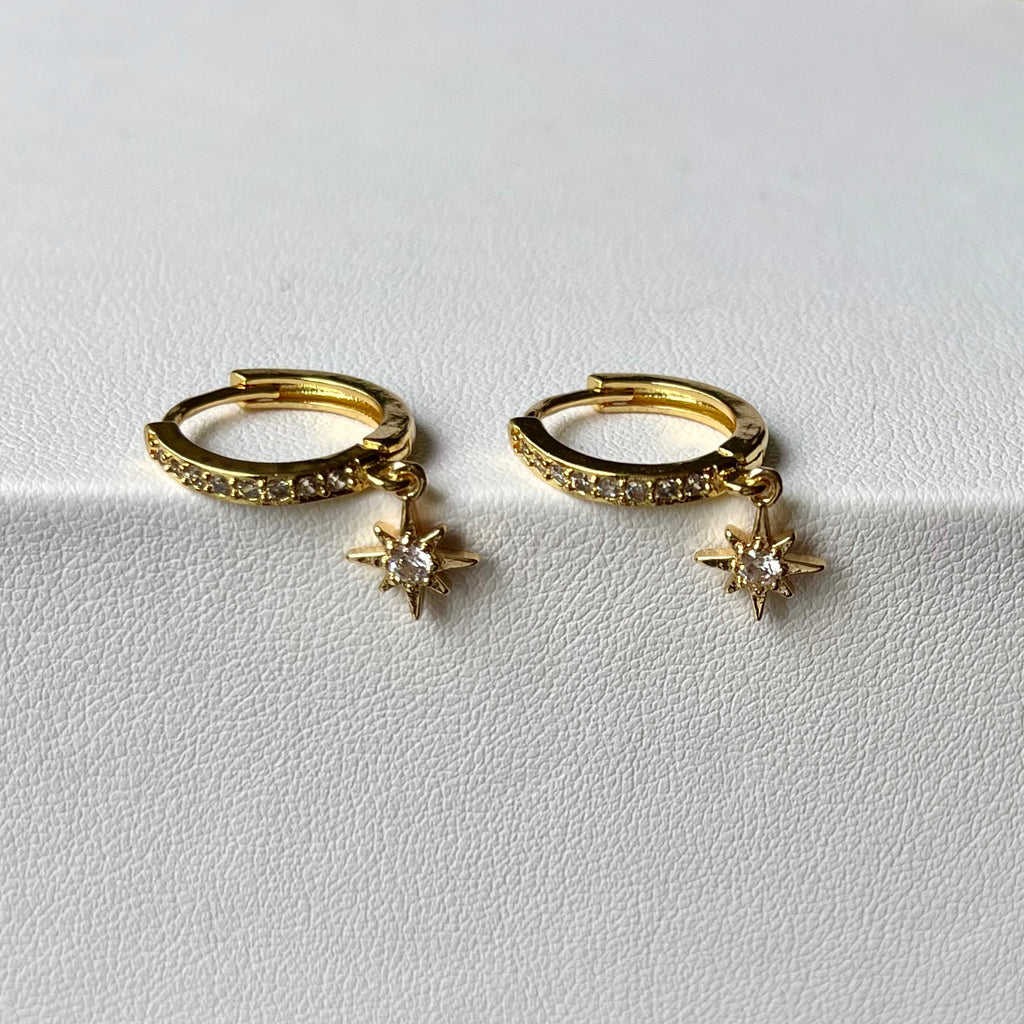 Diamante Star Earrings